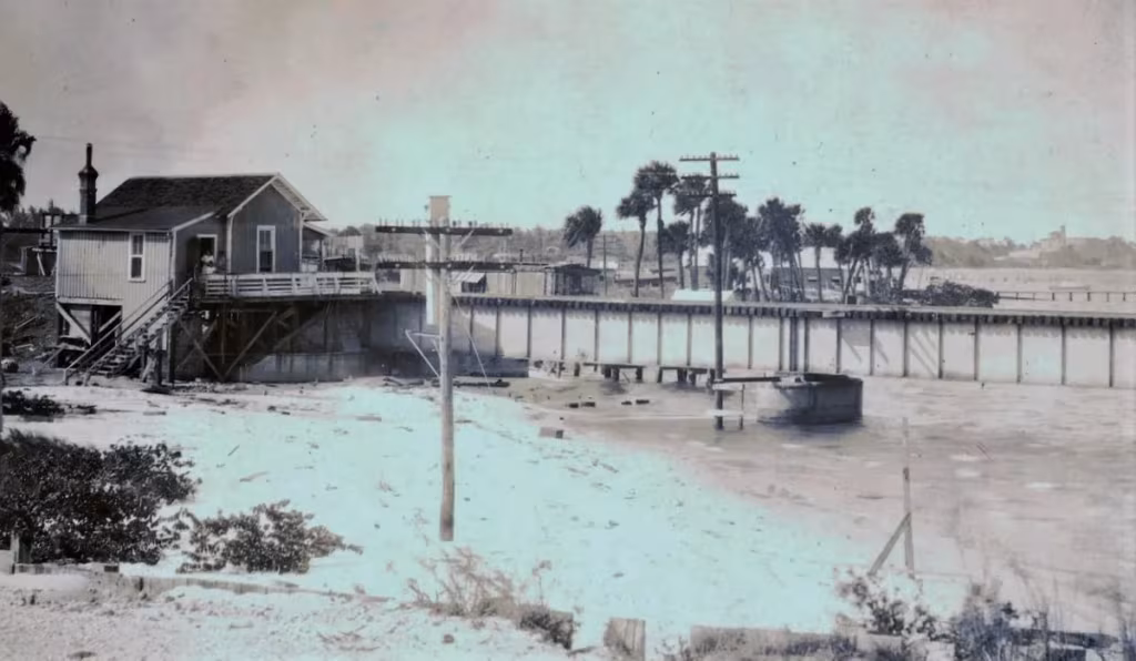 Bridge tender’s house for the St. Lucie River in 1920s.