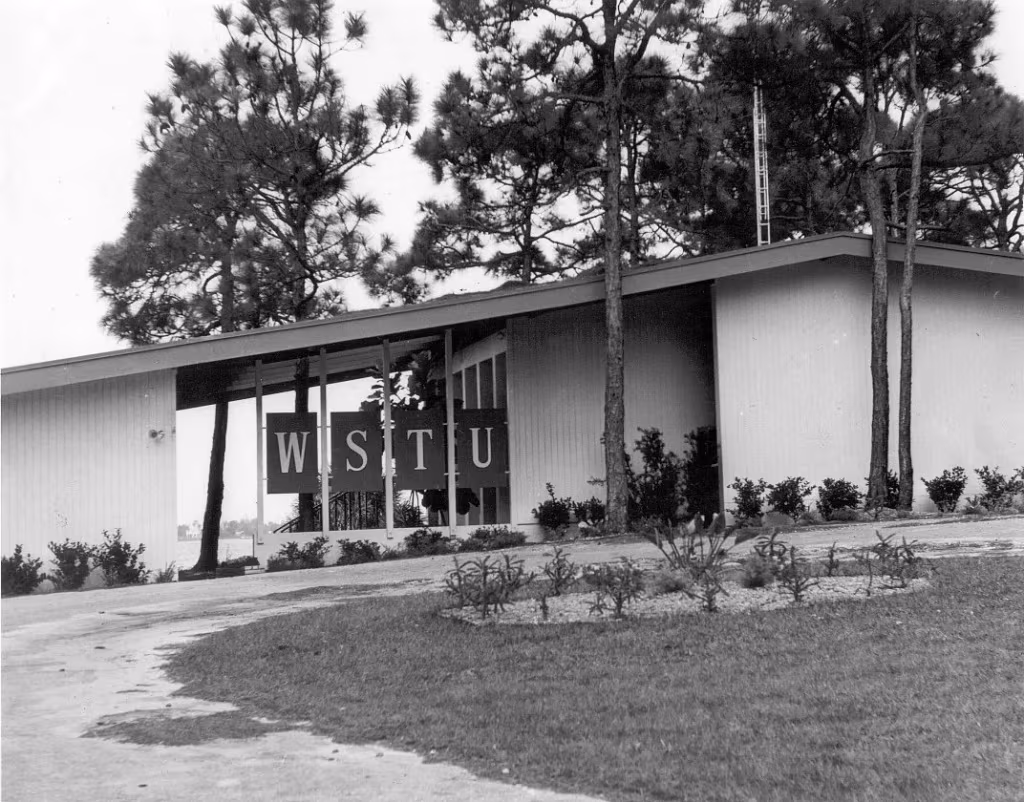 WSTU radio station in 1950s.