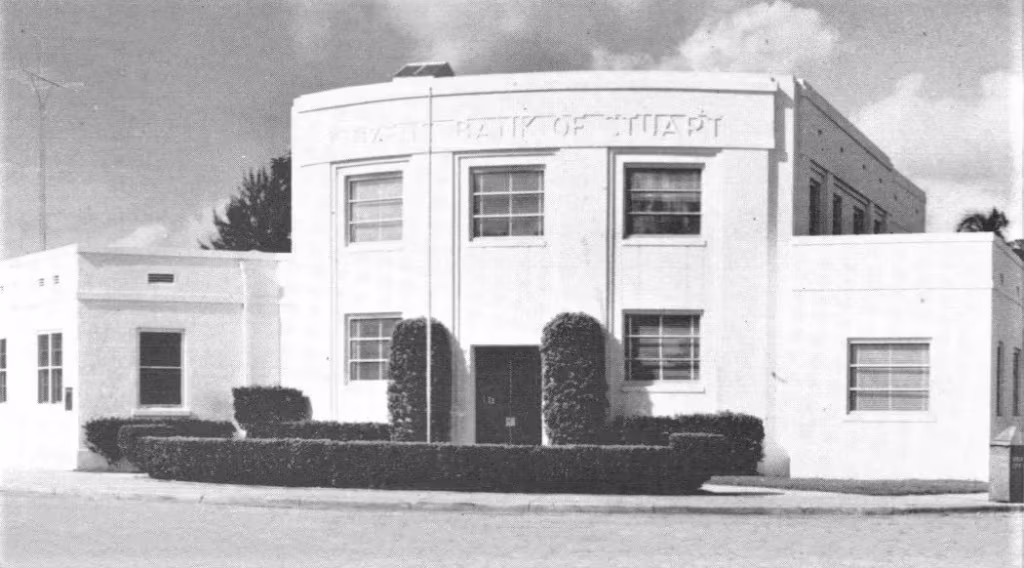 Citizens Bank of Stuart, later named First National Bank of Stuart, held some interesting collateral for local loans, including 50 gallons of premier liquor from the Lighthouse Restaurant and a pocket watch from a train conductor who needed $200 bail