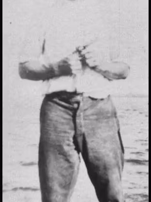 Fred Hall in the late 1910s while in the military service on Hutchinson Island. He would found Hall's Electric Service in 1928.