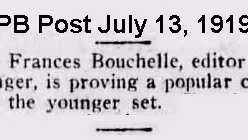 Stuart Messenger Editor Frances Bouchelle was written about in the Palm Beach Post frequently.