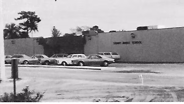 Front entrance of Stuart Middle School in 1972.