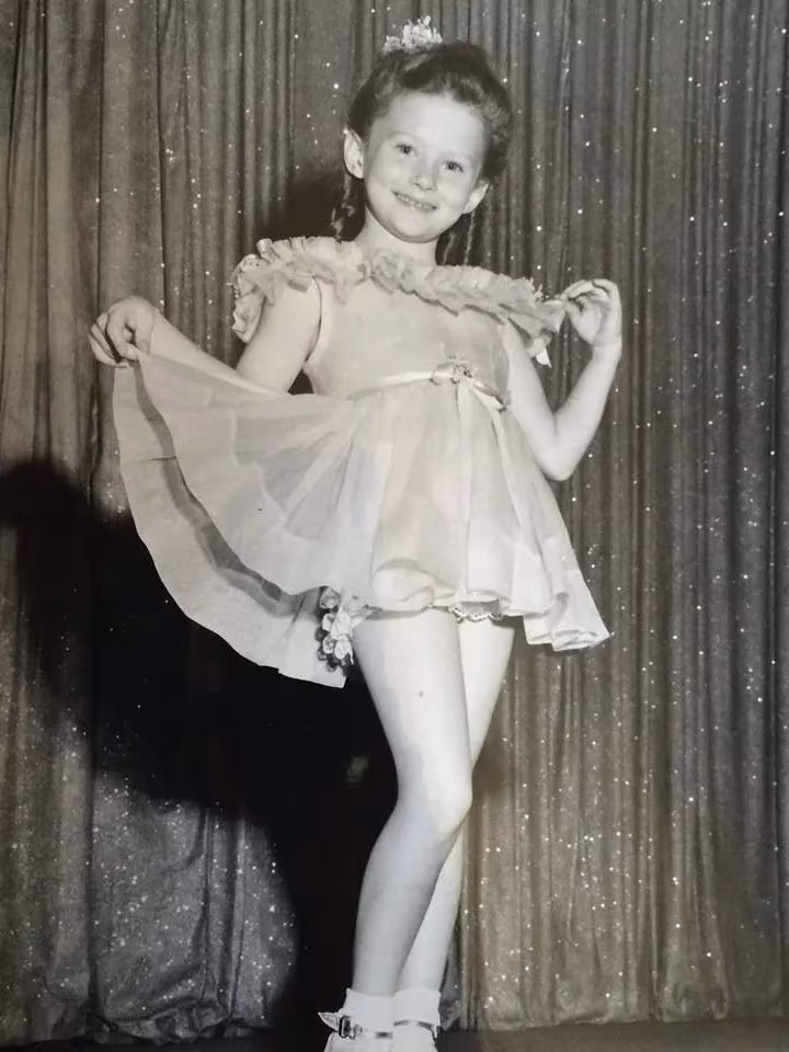 Ginger Prince as a child performer, 1940s