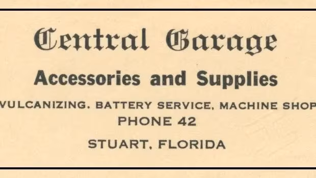 The Krueger Central Garage advertisement in 1922.
