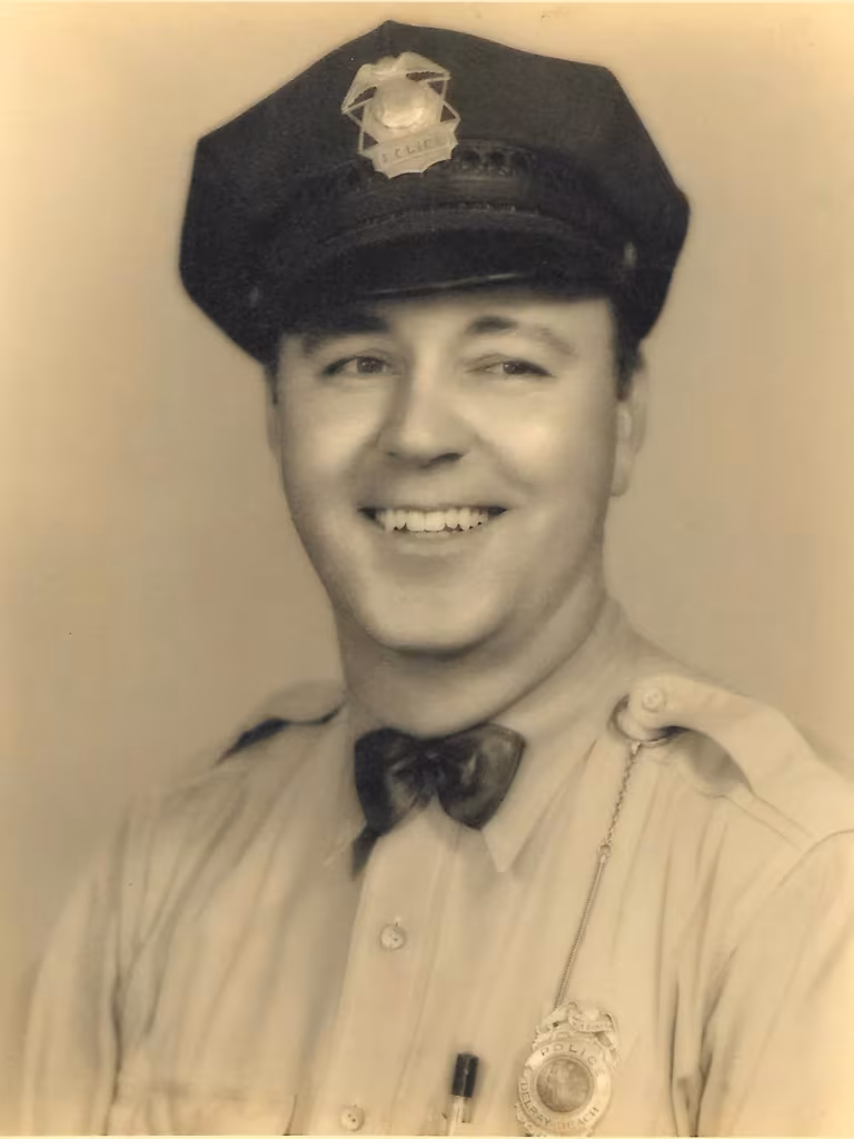 Patrolman Baker with Delray Police in 1940