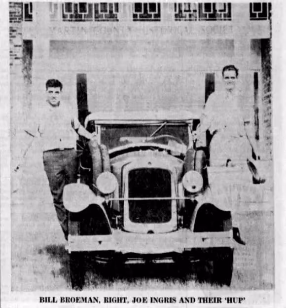 Hupmobile with Bill Broeman and Joe Ingris in 1961.
