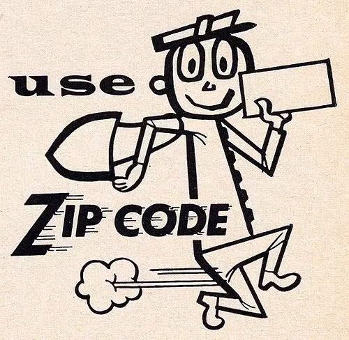 Using the new ZIP code promotion in 1963
