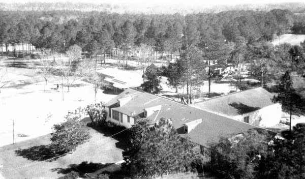 Aerial view of the Florida School for Boys in Marianna, FL.